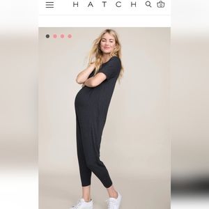 HATCH Maternity Walkabout Jumper Short Sleeve Black size 2 M